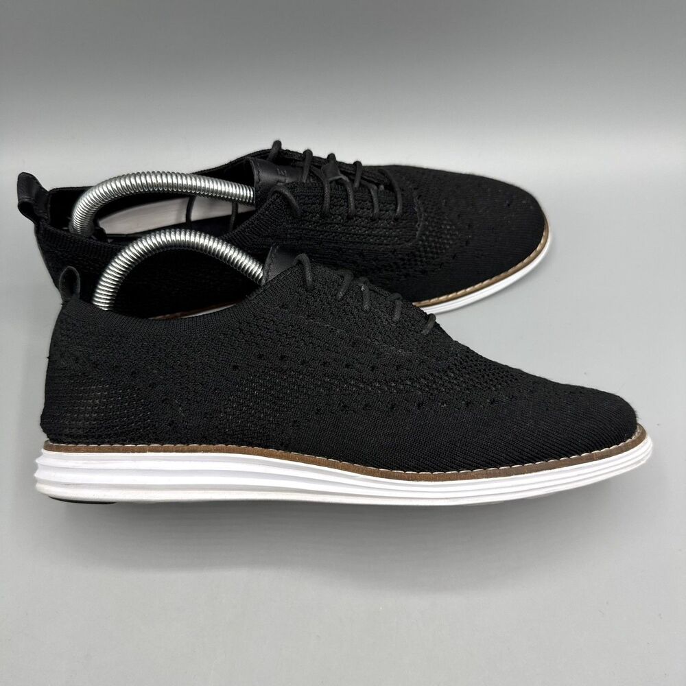 Cole Haan Original Grand Oxford Shoes Black Stitchlite Wingtip Womens Size 9B